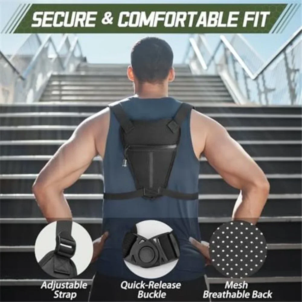 Chest Bag for Men Women Outdoor Sports Running Vest Bag